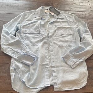 Aritzia Babaton Sky Blue Utility Shirt XS